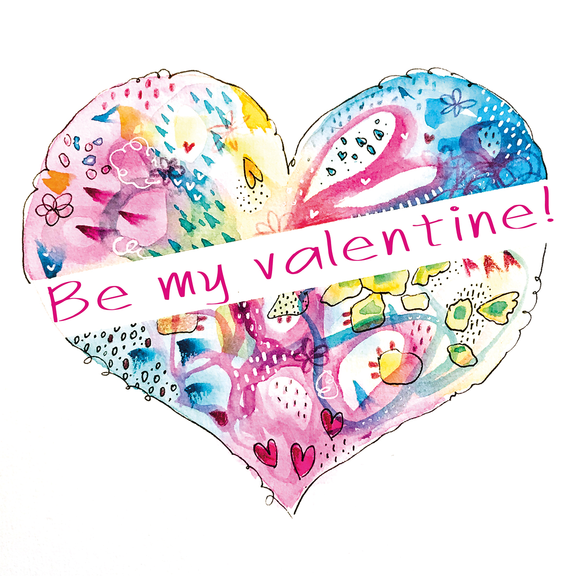 Happy Love Valentinskarten-Happy Painting für Erwachsene